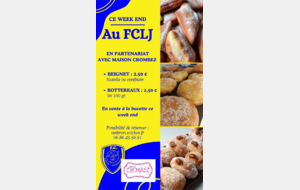 Vente de beignets et bottereaux au FCLJ 