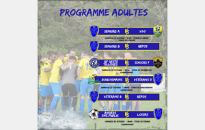 Programme Matchs Adultes 