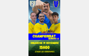 Seniors A - Championnat du 19/11/23